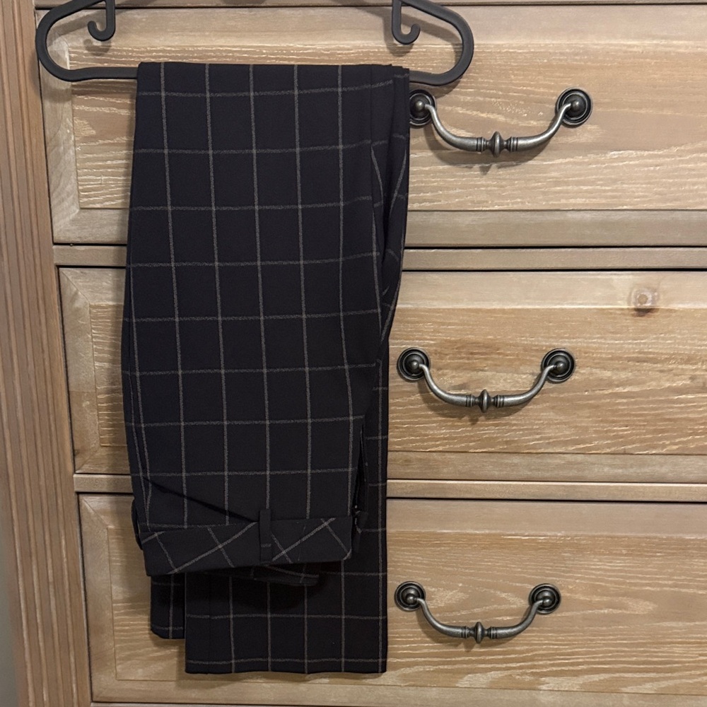 Women’s Black Checkered Pants